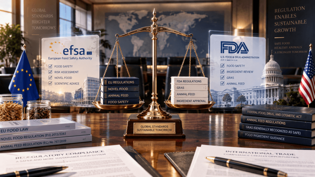 FDA vs EFSA: Comparing Global Insect Feed Approvals