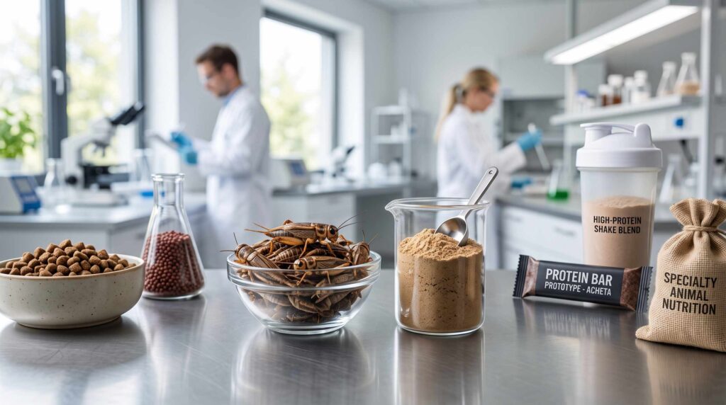 Cricket market demand across pet food feed human food and specialty applications