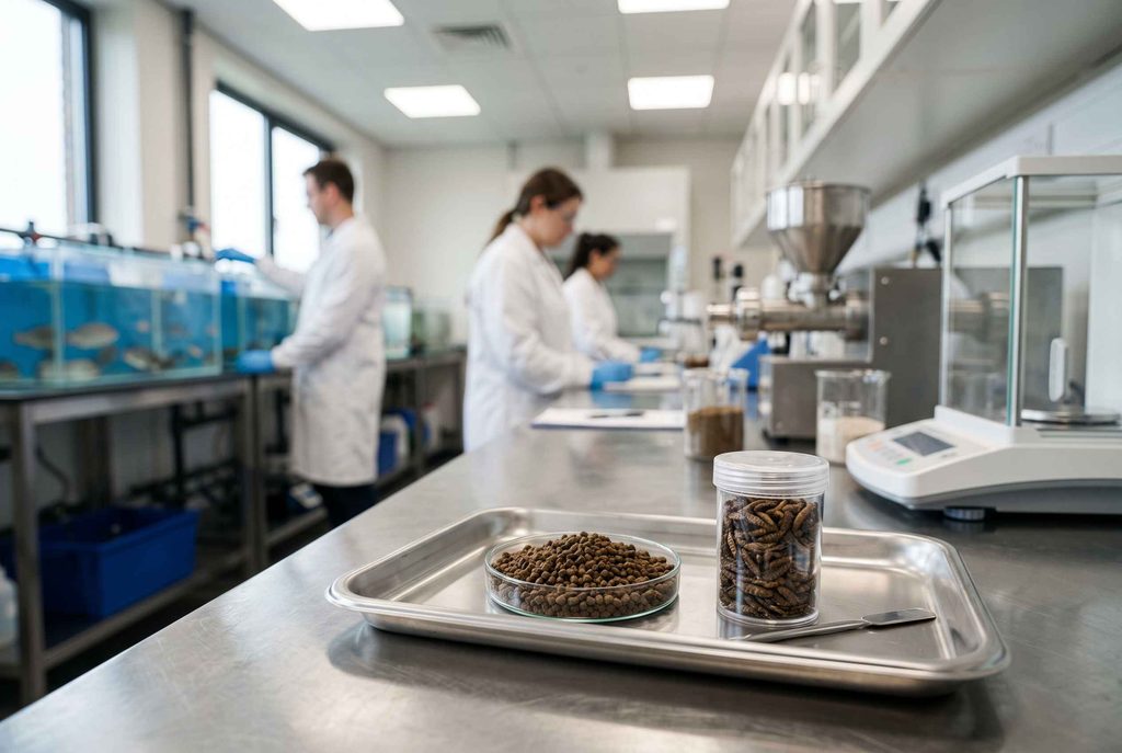Black soldier fly protein for aquaculture feed