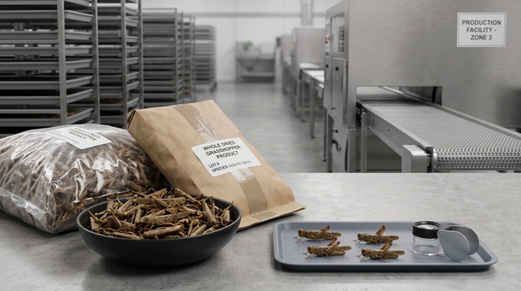 Grasshopper industry production and commercial applications