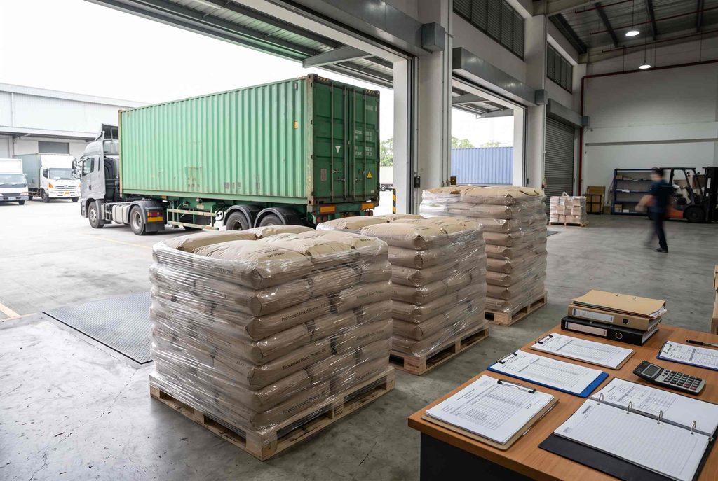 Black soldier fly ingredients prepared for international B2B distribution