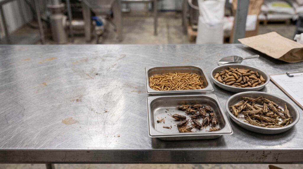 Whole Dried Insects: Production, Specifications and Commercial Applications
