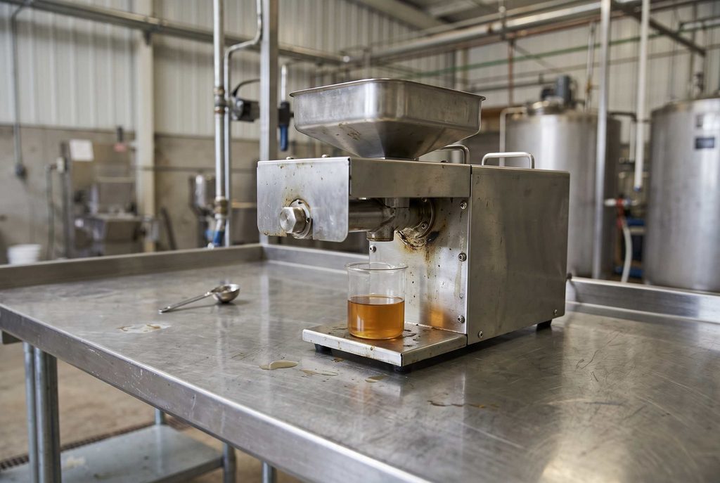 BSFL oil extraction and commercial processing equipment