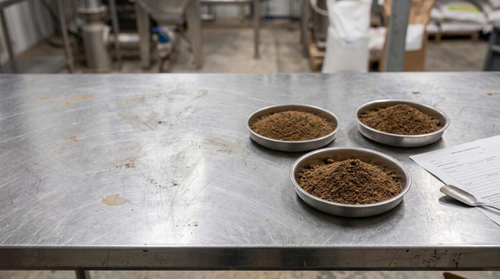 Defatted BSFL meal specifications compared through commercial ingredient samples