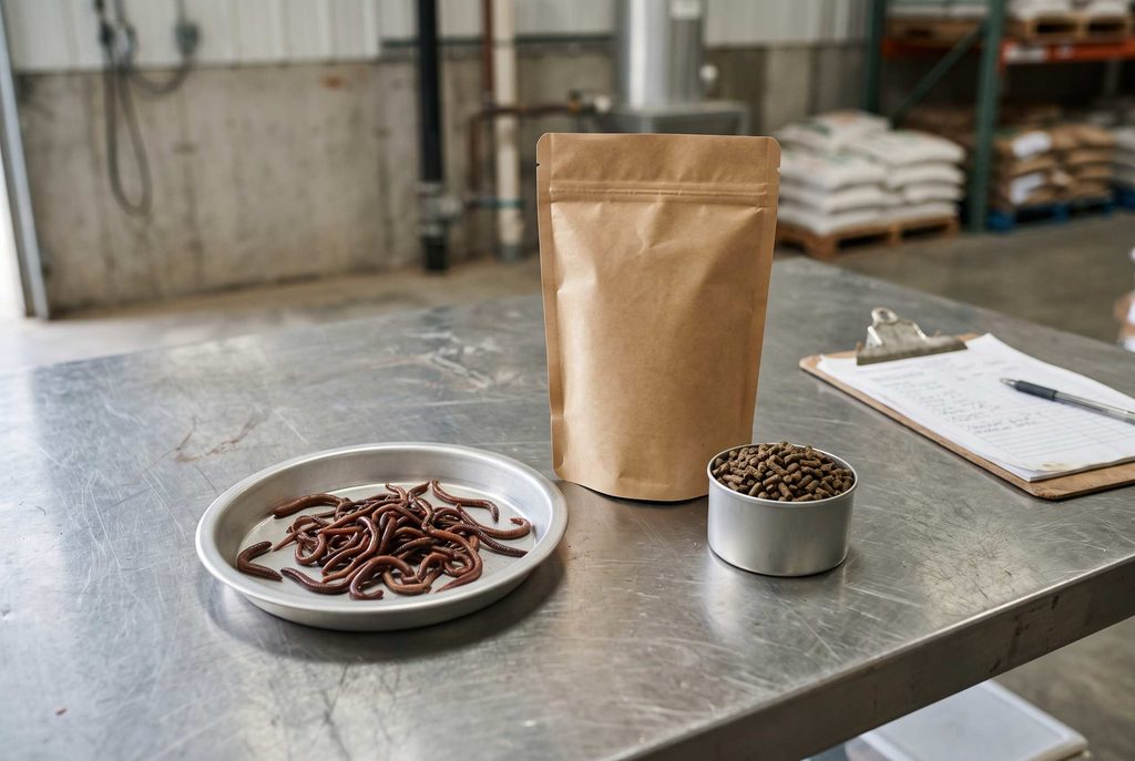 Earthworm market demand for specialty pet and animal feeding