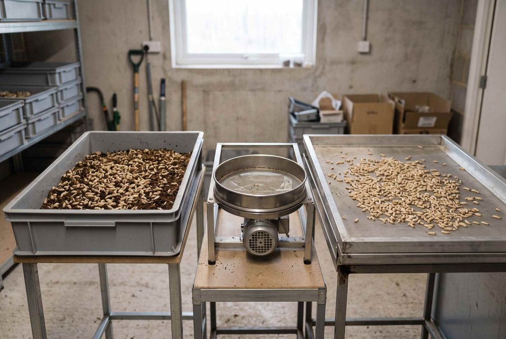 Housefly larvae production cost yield and facility utilization