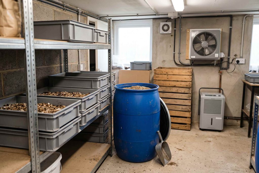 Housefly larvae production cost drivers including substrate labor and environmental control