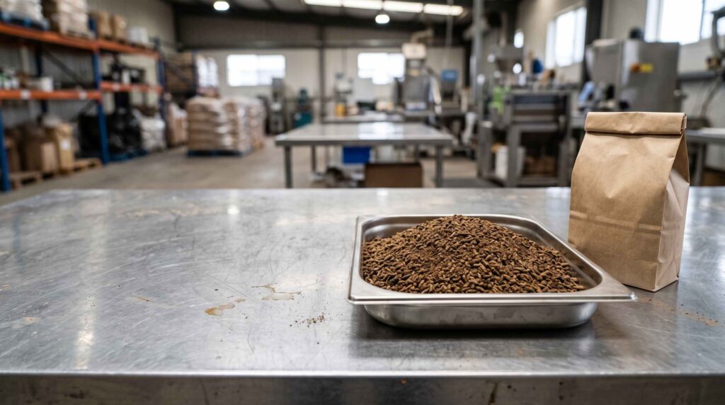 BSFL meal processed ingredient for commercial animal feed