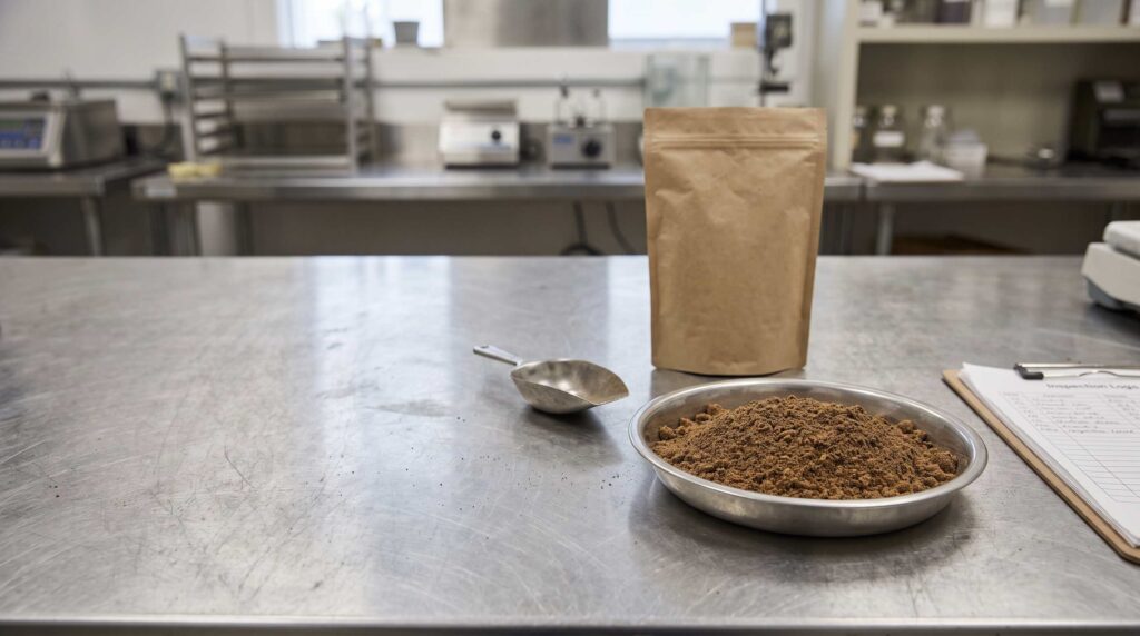 BSFL meal quality inspection and commercial testing