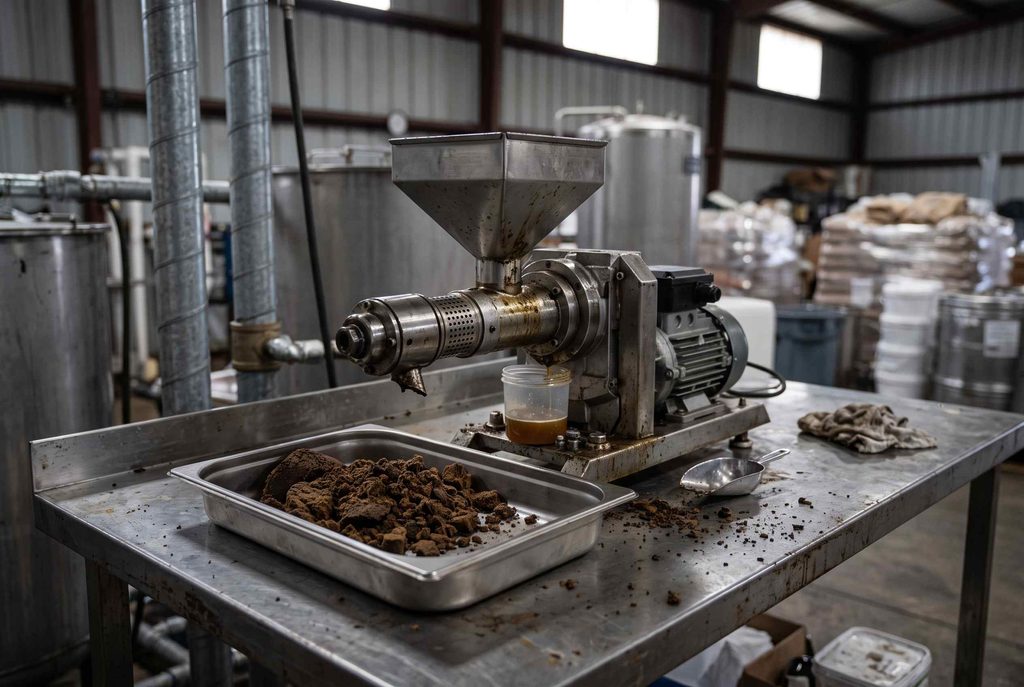 Defatted BSFL meal production using mechanical oil separation
