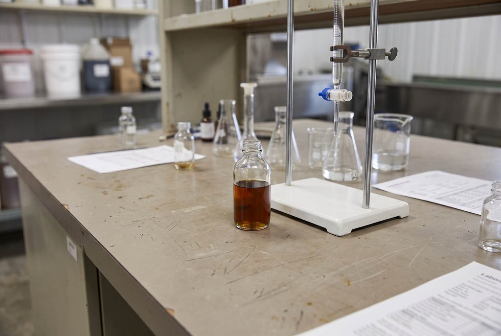 BSFL oil specifications testing for acid value and peroxide value
