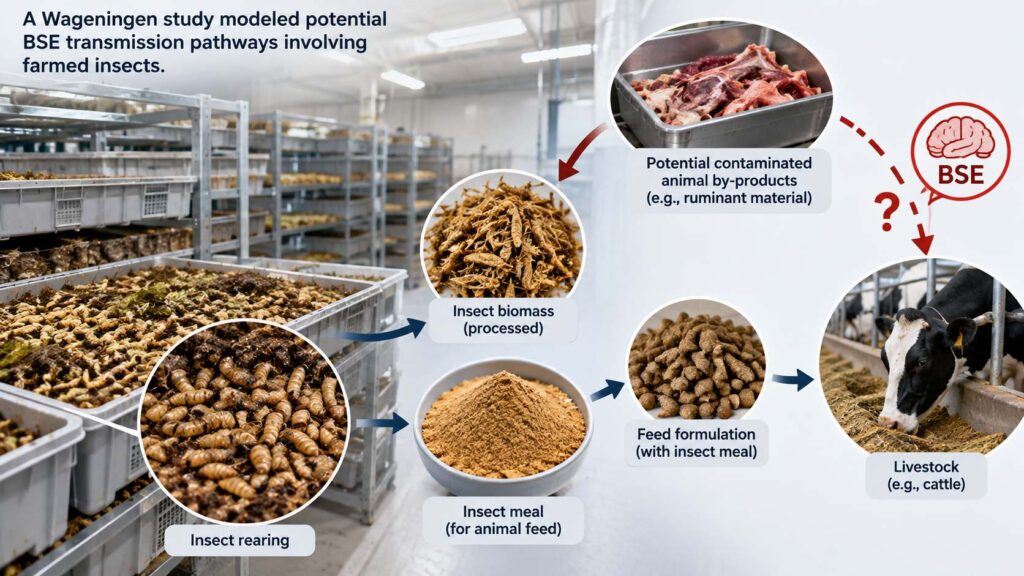 Study Estimates Low BSE Risk in Insect Farming